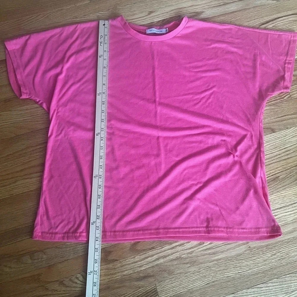 MISSLOOK Tops - Pink short sleeve top